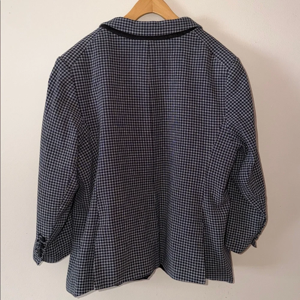 Veronica Beard Schoolboy Jacket Blazer in Houndstooth Size 20 - Picture 3 of 5